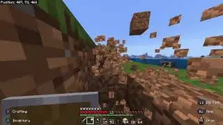 playing some minecraft