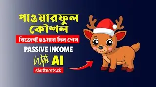 How to make a money online passive income with Ai not reject shutterstock file - Bangla tutorial