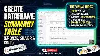4. How to create dataframe of summary table (bronze, silver & gold) | 