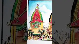 Rath Yatra special Art #shorts #rathyatradrawing #jagannath