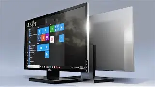 [2.81] Dell Monitor Modelling IN BLENDER EEVEE