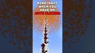 Minecraft with an Auto Clicker #minecraft #shorts