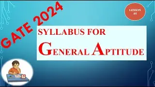 GATE GENERAL APTITUDE SYLLABUS #GENERAL APTITUDE  COMPETATIVE EXAM SYLLABUS