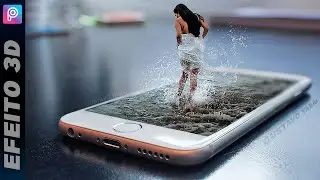 3D Pop-out effect | How to edit photo with PicsArt app | Person on top of smartphone screen