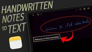 How to Convert your Handwritten Notes to Text on iPad using the Default iPad Notes App