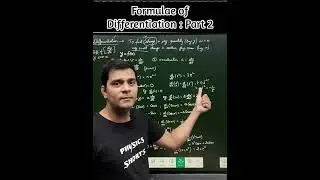 Formulae of Differentiation: Part 2