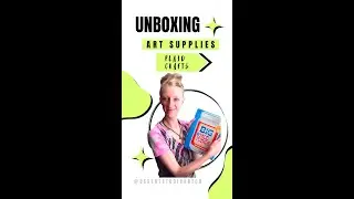 Unboxing Art Supplies with Plaid Crafts #artsupplies #plaidcrafts #unboxing
