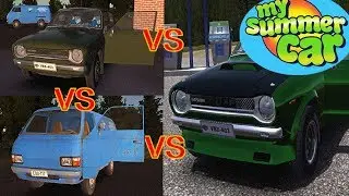 My Summer Car | Rally: Stock Satsuma Vs Fully Upgraded Satsuma Vs Van