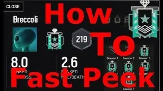 How To Fast-Peek  *On Console and PC - Drills and Tips* - Rainbow Six Siege