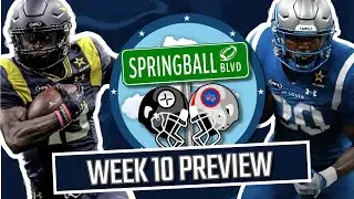 UFL WEEK 10 | Previews, Picks, Best Bets | DC's Malik Fisher | Springball Boulevard