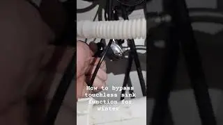 how to bypass touchless sink function for winter