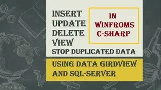 CRUD (INSERT,UPDATE,DELETE,VIEW) WITH SQL-SERVER + DATA GIRD VIEW IN WIN-FORMS C#