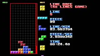 [Nullpomino] 40L 27.75s by farter