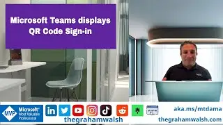Microsoft Teams displays - Hot Desk QR Code Sign in