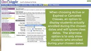 Class Enrollees Report