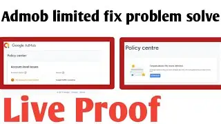 The Number of ads you can show has been limited || Admob policy center problem solve