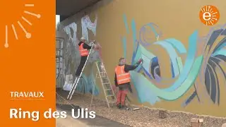 Réalisation d'une fresque sur le Ring des Ulis