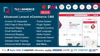 TLCommerce Laravel  VueJS Powered Ecommerce CMS with PWA