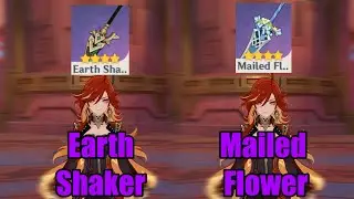 Mavuika R5 Earth Shaker Vs R5 Mailed Flower || Genshin Impact