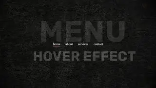 CSS анимация меню css