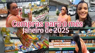 PRIMEIRA COMPRA DO ANO DE 2025| FUI COM MINHA MÃE E COMPRAMOS MUITA COISA