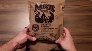 U.S. MRE Review | Menu No. 19 | Beef Patty, Jalapeño Pepper Jack