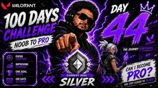 Can I Reach Pro Level in Valorant in 100 Days? ( DAY 44 )
