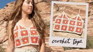 Crochet Summer Top Tutorial - Using Granny Squares