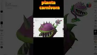 Planta carnivora en 3d 