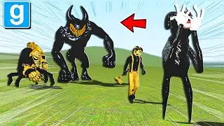 BENDY AND THE DARK REVIVAL VS CARTOON DOG V2 Trevor Henderson Creature in Garry's Mod Sandbox