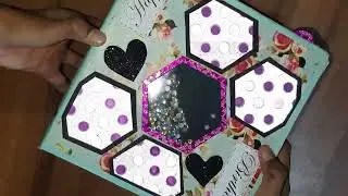 Beautiful birthday greeting card idea | Amazing scrapbook idea for birthday, anniversary