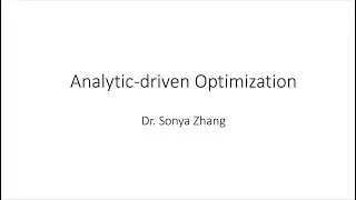 Analytic-driven Optimization
