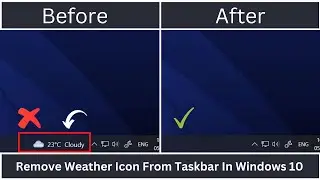 How To Remove News & Interest Icon From the Taskbar in Windows 10 | JOHN TECH