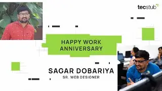 Celebrating Sagar Dobariya's 5 Years of Dedication and Hard Work at Tecstub