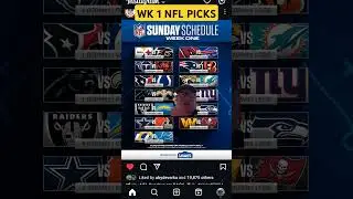 Week 1 NFL Picks #NFL #greenscreen #football #SUNDAYGAMEDAY