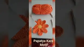 Papatya Kare Motif#knitting #crochet #motif