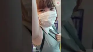 🚄Mikaru's  Sleeveless Journey Through Tokyo Metro | Beautiful White Armpits 😍🤍