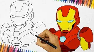 The secret to drawing ‪Iron Man Marvel very easily