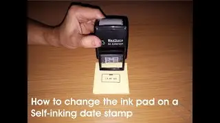 How to change the ink pad on a Self-inking date stamp