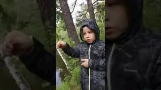 Никита Песчинский - начинающий рыбак и блогер! Поймал рыбку в Олхе