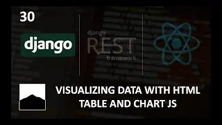 30 - Visualizing Data with HTML Table and ChartJS - Django | DRF | React w. Data Analysis