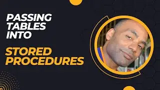 You should pass tables into Stored Procedure