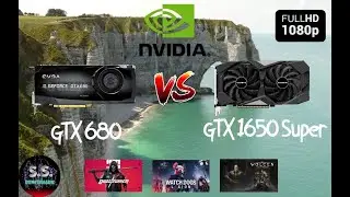 GTX 680 2G GDDR5 vs GTX 1650 SUPER 4G GDDR6 1080P IN 3 GAMES TESTING