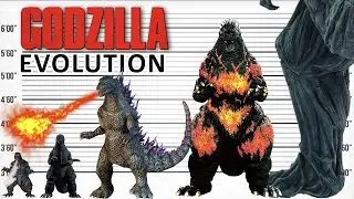 ゴジラの進化系。大きさの比較（1954年～2022年）