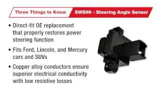 Three Things to Know: SWS99 - Steering Angle Sensor