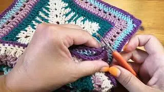 Красивое соединение мотивов крючком