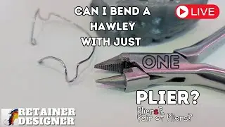 [Wire Bending] Can I bend a Hawley with just one Plier? Is it Pliers? Pair of Pliers? Lets find out!