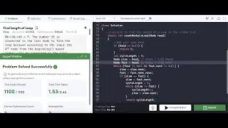 GFG | Problem of the Day : Find Length of Loop