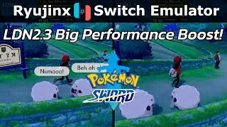 Pokemon Sword | Big Performance Boost! | Ryujinx LDN2.3 | Switch Emulation | GTX 1060m +  i7 8750H