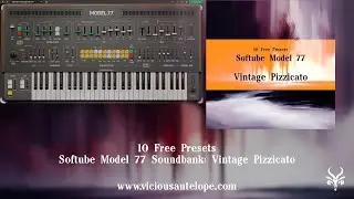 Free Synth Presets for Softube Model 77 | Vicious Antelope - Vintage Pizzicato